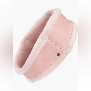 Ugg ladies sheepskin reversible headband pink cloud sz L/XL